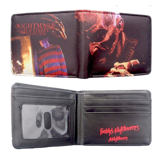 Nightmare On Elm St Horror Movie PU Leather Bifold Wallet