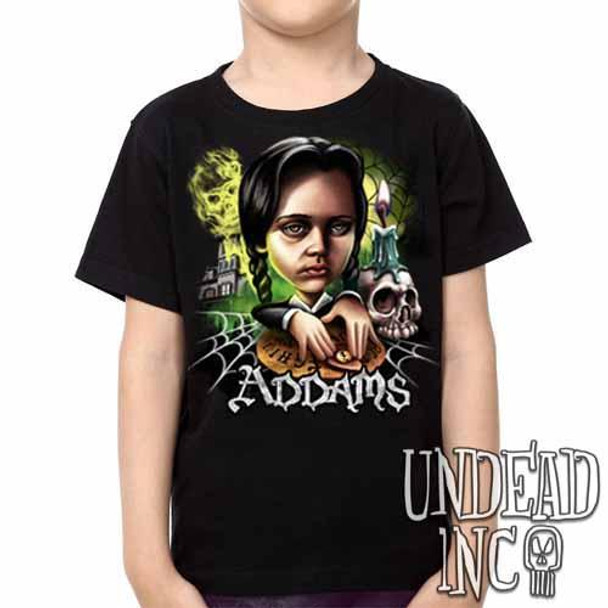 Addams Family Wednesday Ouija Board -  Kids Unisex Girls and Boys T shirt Clothing