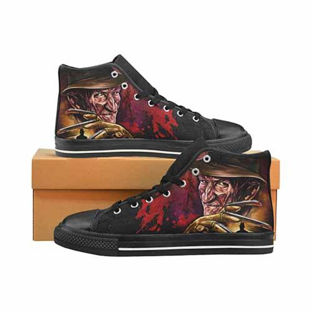 Freddy Krueger Elm St Men’s Classic High Top Canvas Shoes