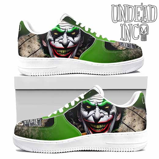 Joker Mugshot Green Undead Inc Women's Casual Sneakers