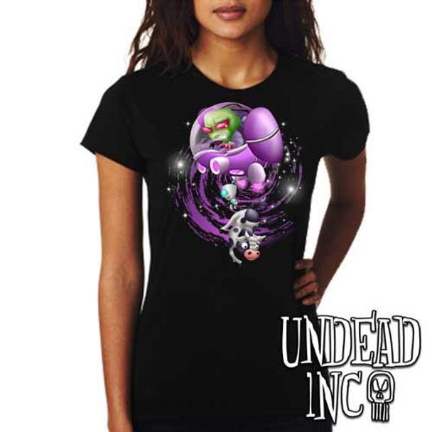 Invader Zim Gir "Cows are my friends" - Ladies T Shirt