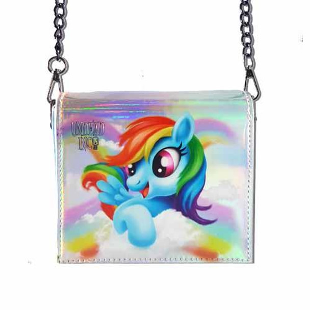 Rainbow Dash Undead Inc Shoulder Bag With Removable Chain
