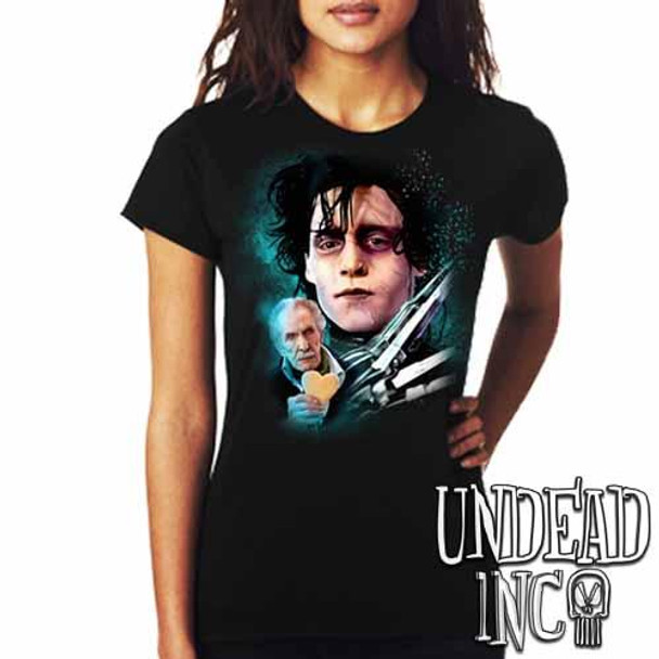 Edward Scissorhands  & Vincent Price - Ladies T Shirt