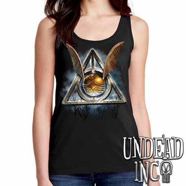 Deathly Hallows Snitch - Ladies Singlet Tank