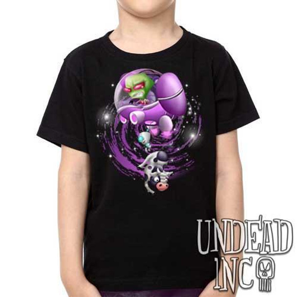 Invader Zim Gir "Cows are my friends" - Kids Unisex Girls and Boys T shirt Clothing