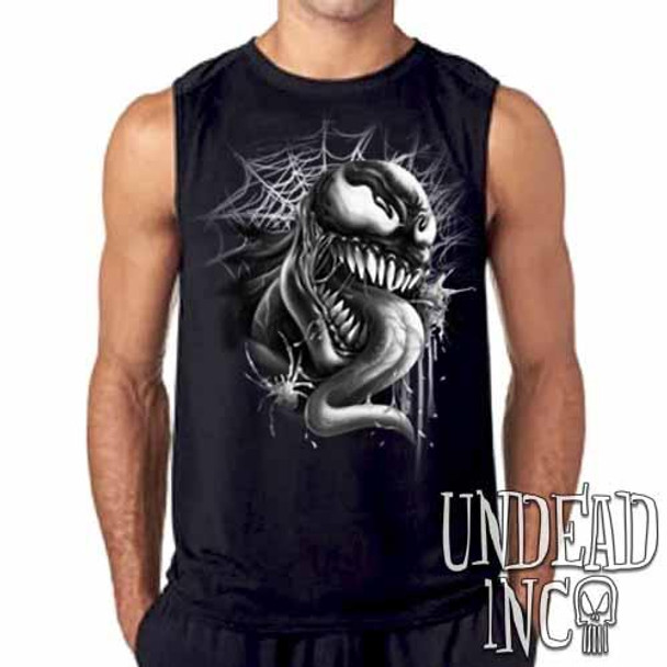Venom Black & Grey Mens Sleeveless Shirt