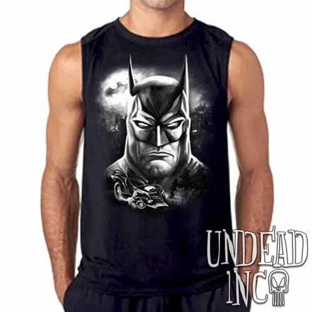 Batman Black & Grey Mens Sleeveless Shirt