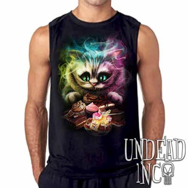 Tim Burton Cheshire Cat Mens Sleeveless Shirt