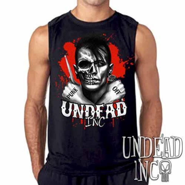 Punk Off Undead Inc Crossbones Mens Sleeveless Shirt