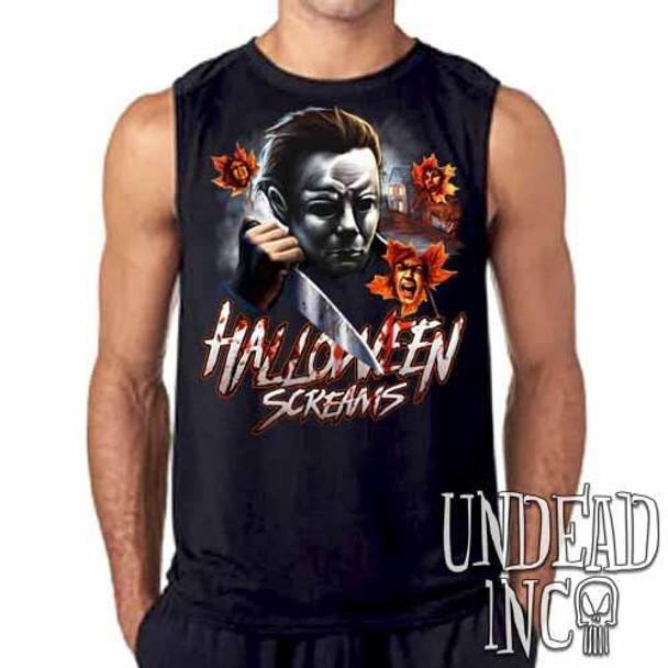Michael Myers Halloween Screams Mens Sleeveless Shirt