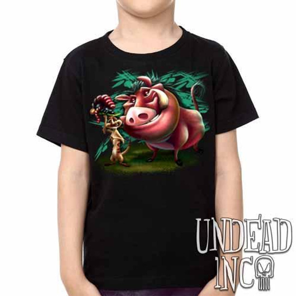 Timon & Pumba -  Kids Unisex Girls and Boys T shirt
