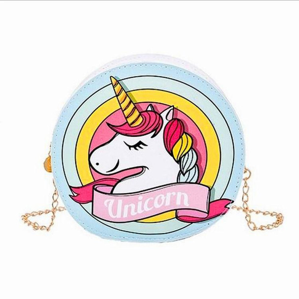 Unicorn Colourful Shoulder Bag / Clutch With Gold Chain