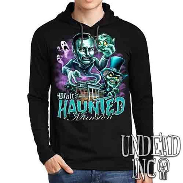 Walt's Haunted Mansion - Mens Long Sleeve Hooded Shirt