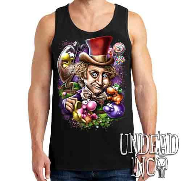 Willy Wonka & The NERDS Factory - Mens Tank Singlet