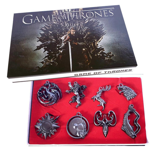 Game Of Thrones Necklace & Key Chain Box Set