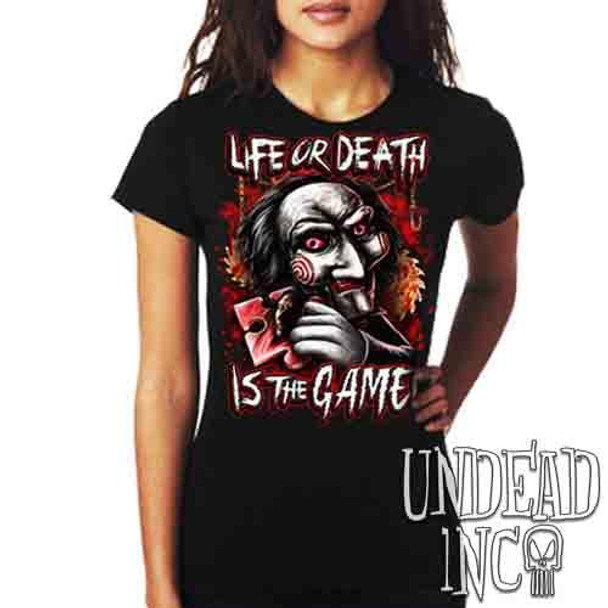 SAW Puppet Life Or Death - Ladies T Shirt