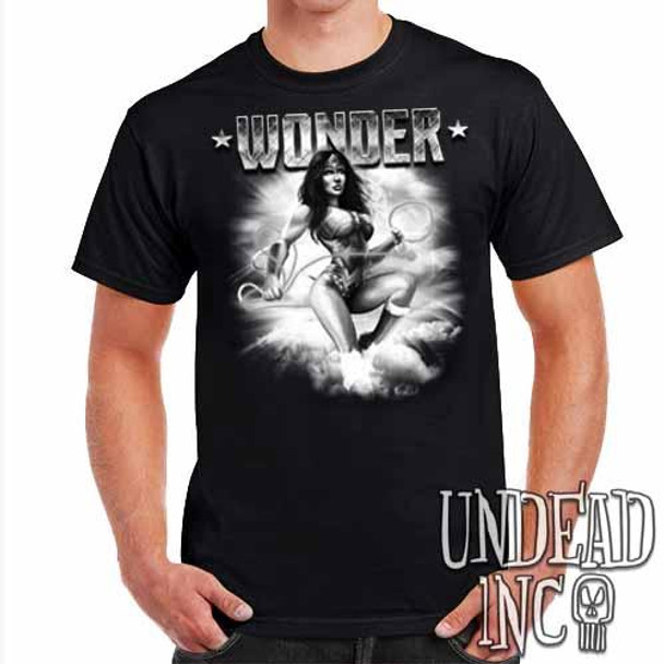 Wonder Woman - Mens T Shirt Black & Grey