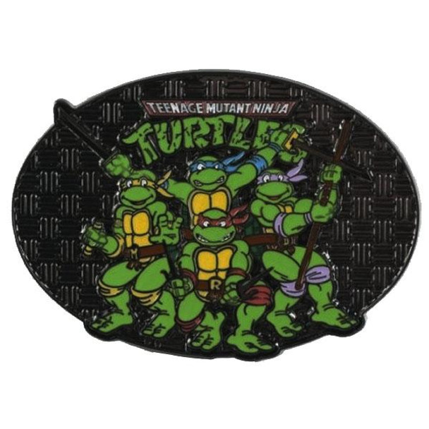 Teenage Mutant Ninja Turtles Oval Logo Belt Buckle