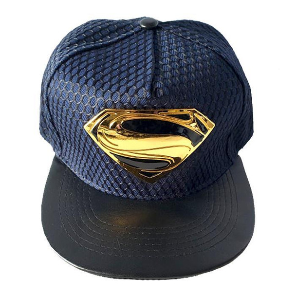 Superman Metal Logo Cap Hat