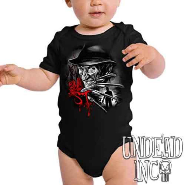 Freddy Krueger Elm ST Black & Grey - Infant Onesie Romper