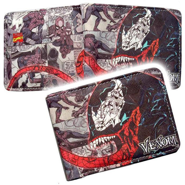 Venom Comic Book Style Pu Leather Bifold Wallet