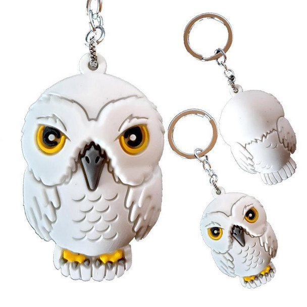 Harry Potter Hedwig Owl Figure Key Ring Chain