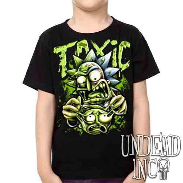 Rick Turning Toxic -  Kids Unisex Girls and Boys T shirt Clothing
