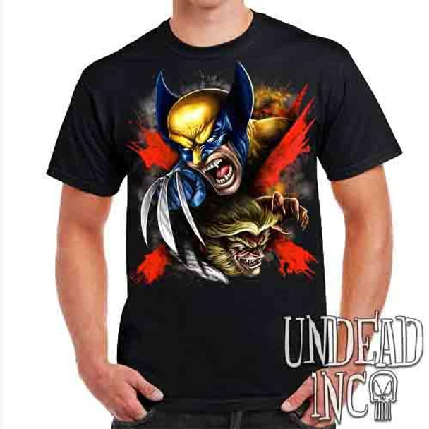 Wolverine X Sabretooth - Mens T Shirt