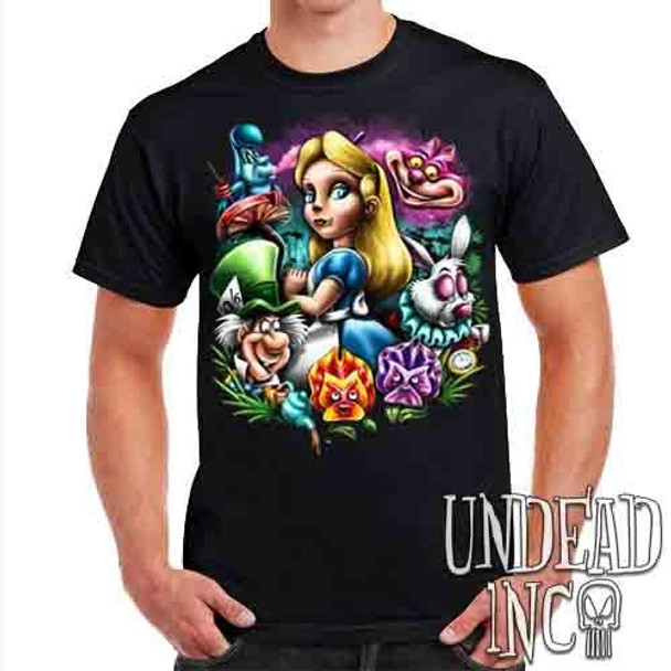 Alice In Wonderland Mad World - Mens T Shirt