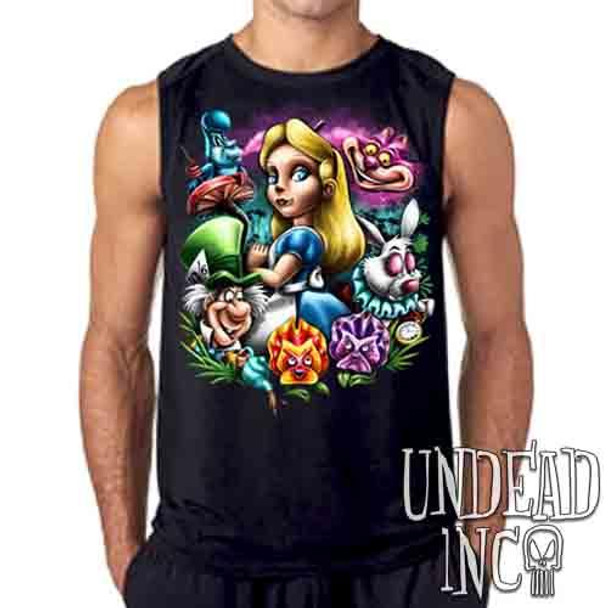 Alice In Wonderland Mad World - Mens Sleeveless Shirt