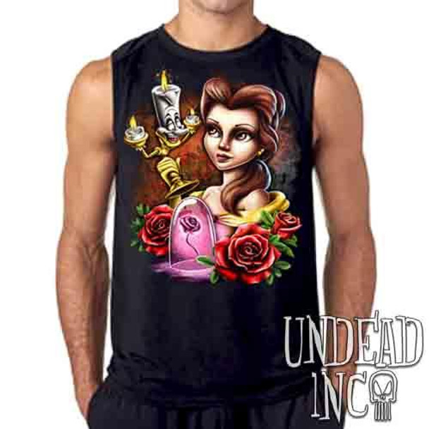 Beauty & the Beast - Belle & Lumiere - Mens Sleeveless Shirt