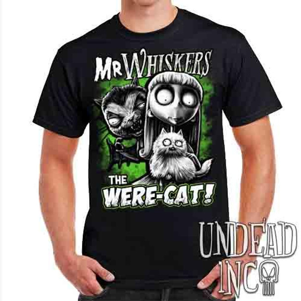 Frankenweenie Were-cat Mr Whiskers & Weird Girl - Mens T Shirt