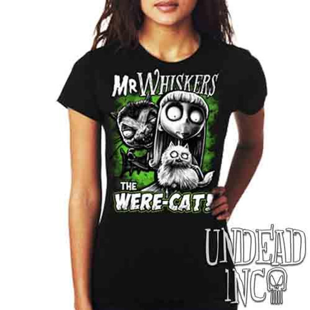 Frankenweenie Were-cat Mr Whiskers & Weird Girl - Ladies T Shirt