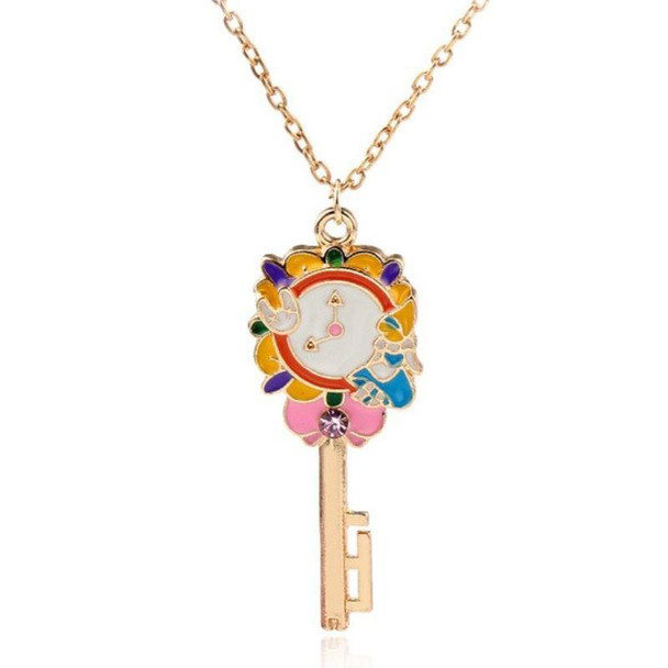 Alice In Wonderland Fairy Tale Key Necklace