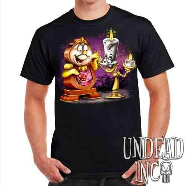 Cogsworth & Lumiere Enchanted - Mens T Shirt