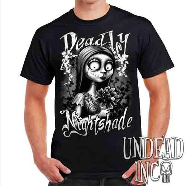 Sally Deadly Nightshade Black & Grey - Mens T Shirt