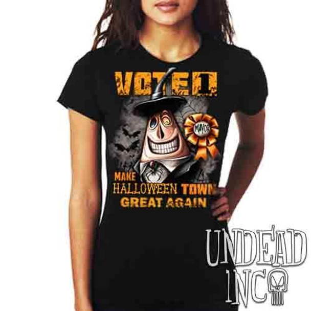 Mayor VOTE 1 Halloween Town - Ladies T Shirt