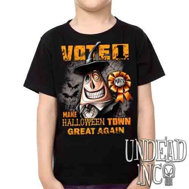 Mayor VOTE 1 Halloween Town - Kids Unisex Girls and Boys T shirt