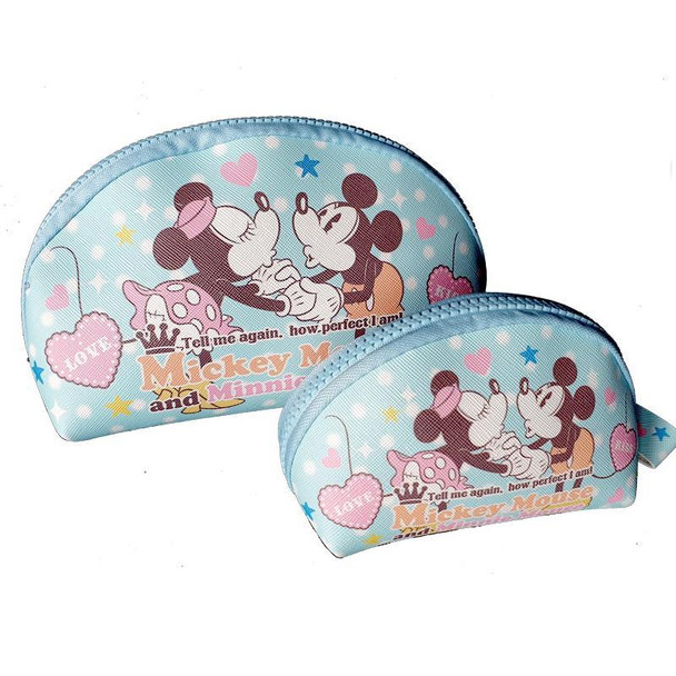 Mickey & Minnie Perfect Love Makeup Cosmetics Bag Set Of 2