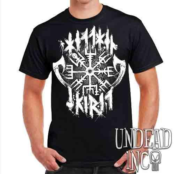 Viking Vegvisir Battle Axe - Mens T Shirt