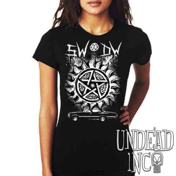 Supernatural Impala Sigils - Ladies T Shirt