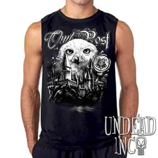 Owl Post Harry Potter Black & Grey - Mens Sleeveless Shirt