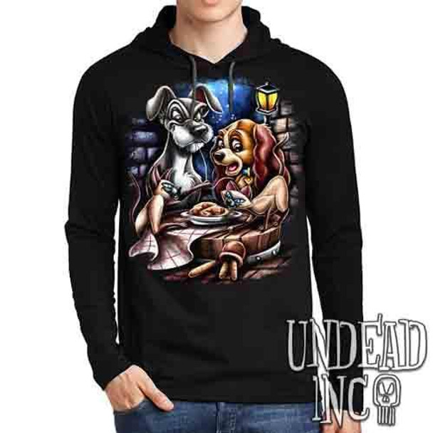 Lady & The Tramp Siamese Catastrophe - Mens Long Sleeve Hooded Shirt