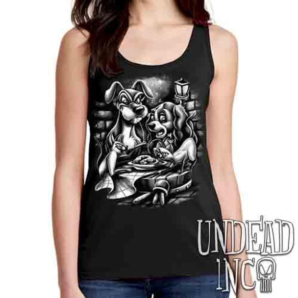 Lady & The Tramp Siamese Catastrophe Black & Grey - Ladies Singlet Tank