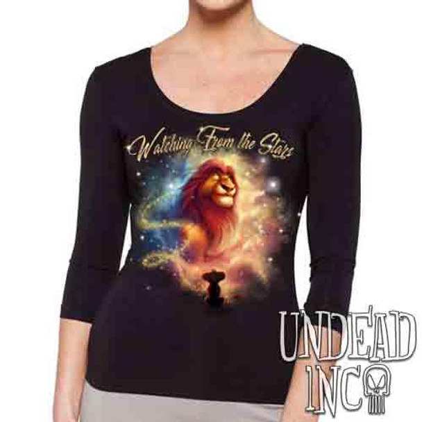 Lion King Mufasa "Watching from the Stars" - Ladies 3/4 Long Sleeve Tee