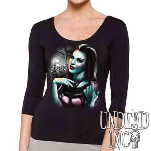 Lilly Munster - Ladies 3/4 Long Sleeve Tee