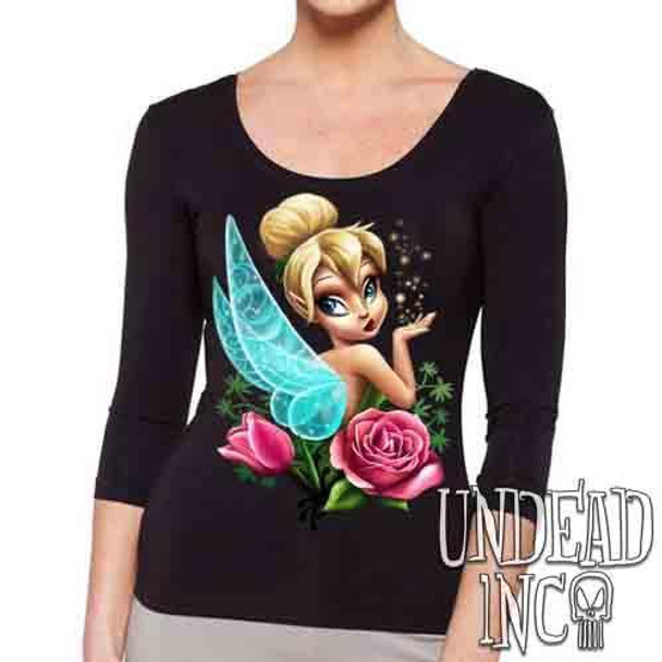 Tinkerbell - Ladies 3/4 Long Sleeve Tee