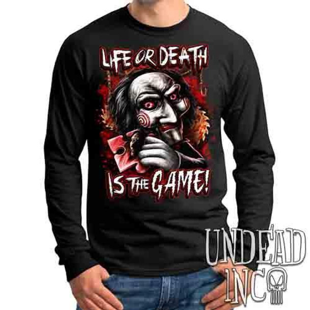 SAW Puppet Life Or Death - Mens Long Sleeve Tee