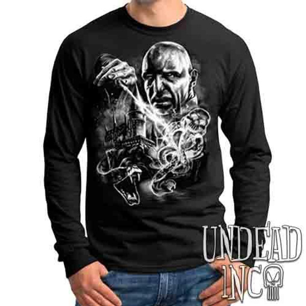 Voldemort's Dark Mark Black & Grey - Mens Long Sleeve Tee