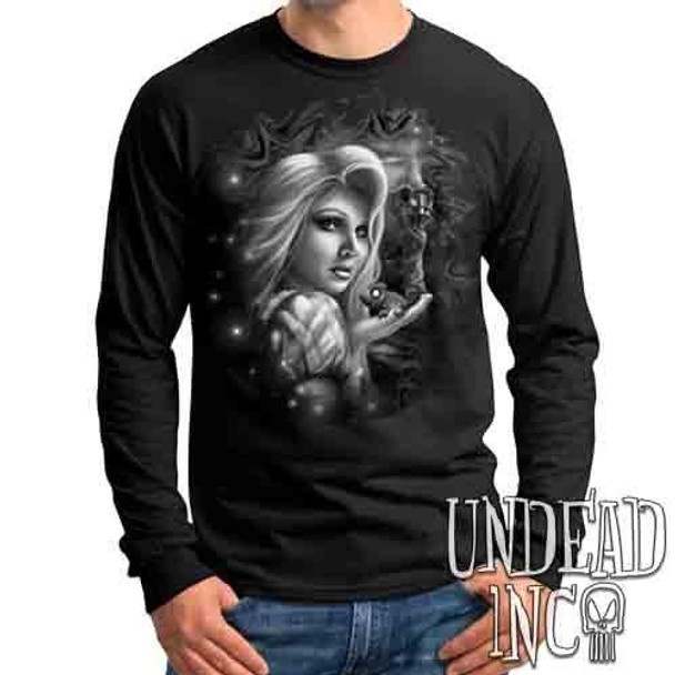 Tangled Black & Grey - Mens Long Sleeve Tee